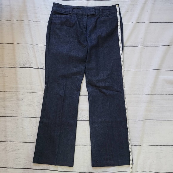Covington Size 14 Dark Wash Denim Trousers Pockets Casual Straight Leg Classic - Picture 5 of 8